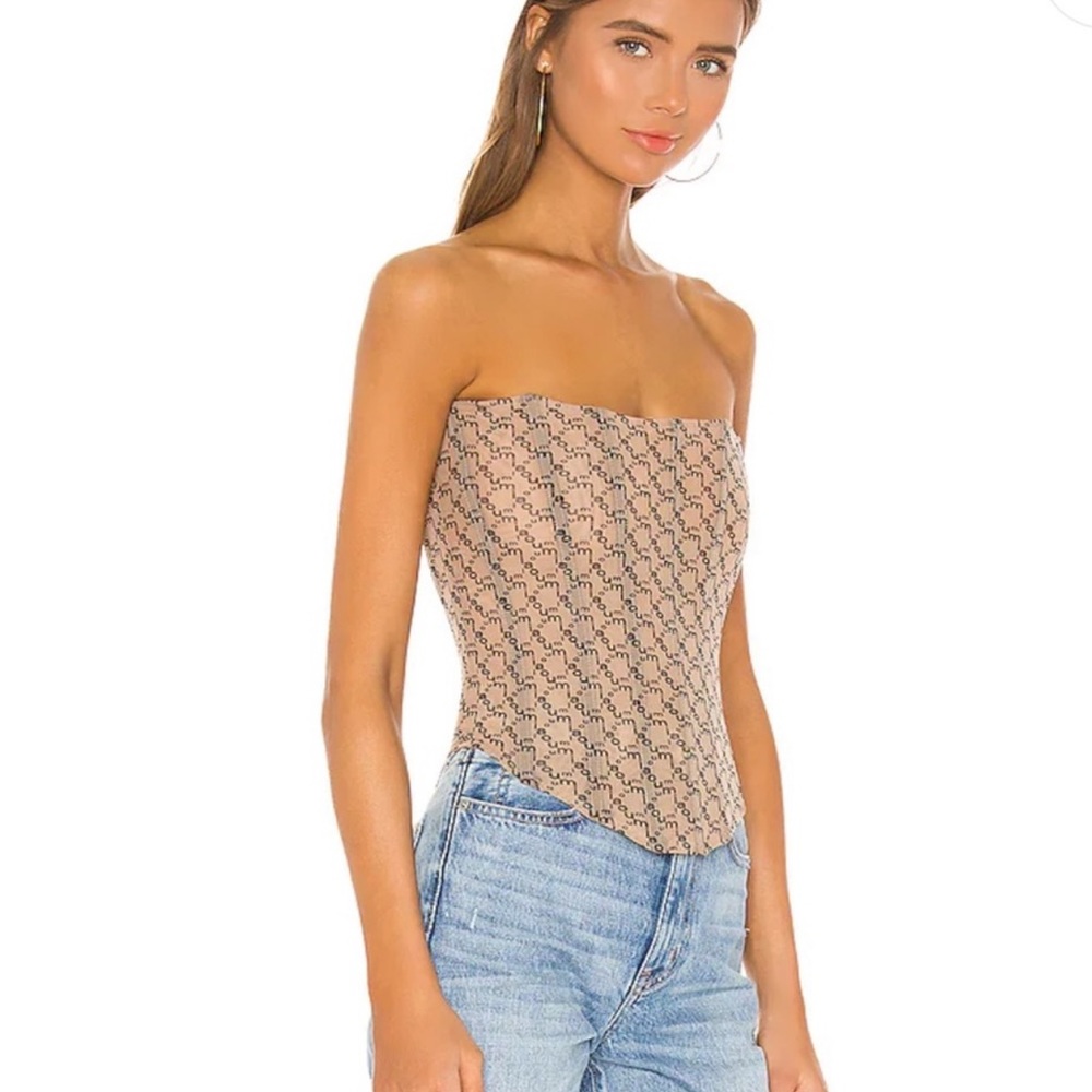 Miaou peri corset nude monogram